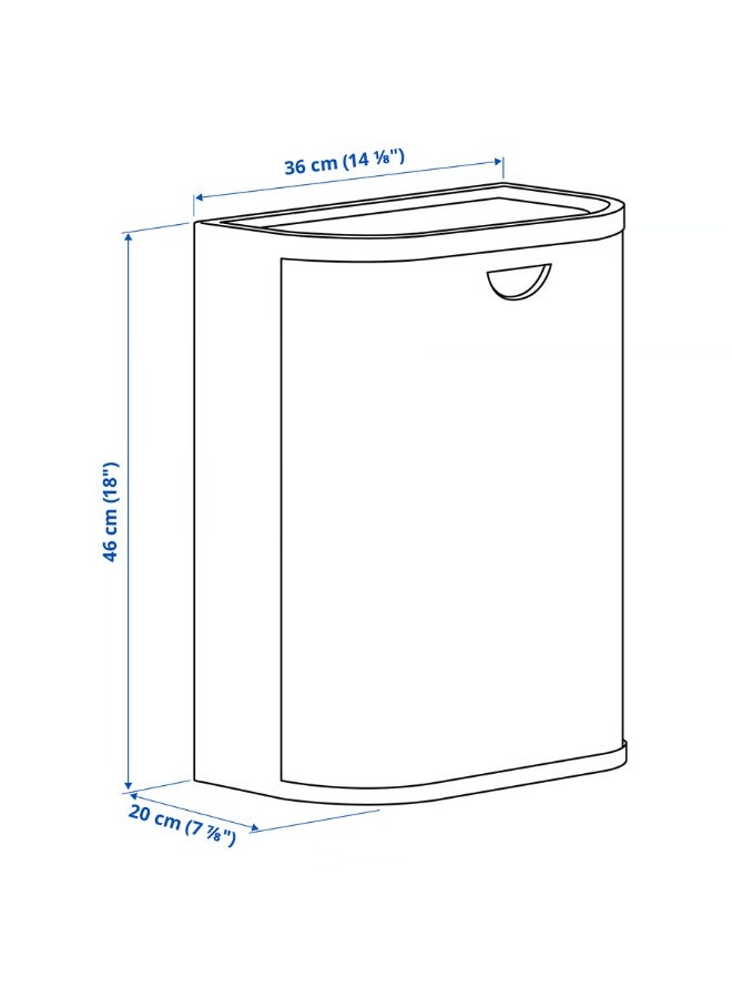 Bin With Lid Grey Beige 21 l - Image 4