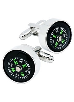 Actural Working Compass Cufflinks For Men In Gift Case Round Funny Men'S Cufflinks Jewelry For Wedding Party Business Birthday Anniversary Dress - pzsku/ZF2743061B6082DCF756DZ/45/_/1735816696/8d670f95-2247-446e-9ed5-7448d838a5fb