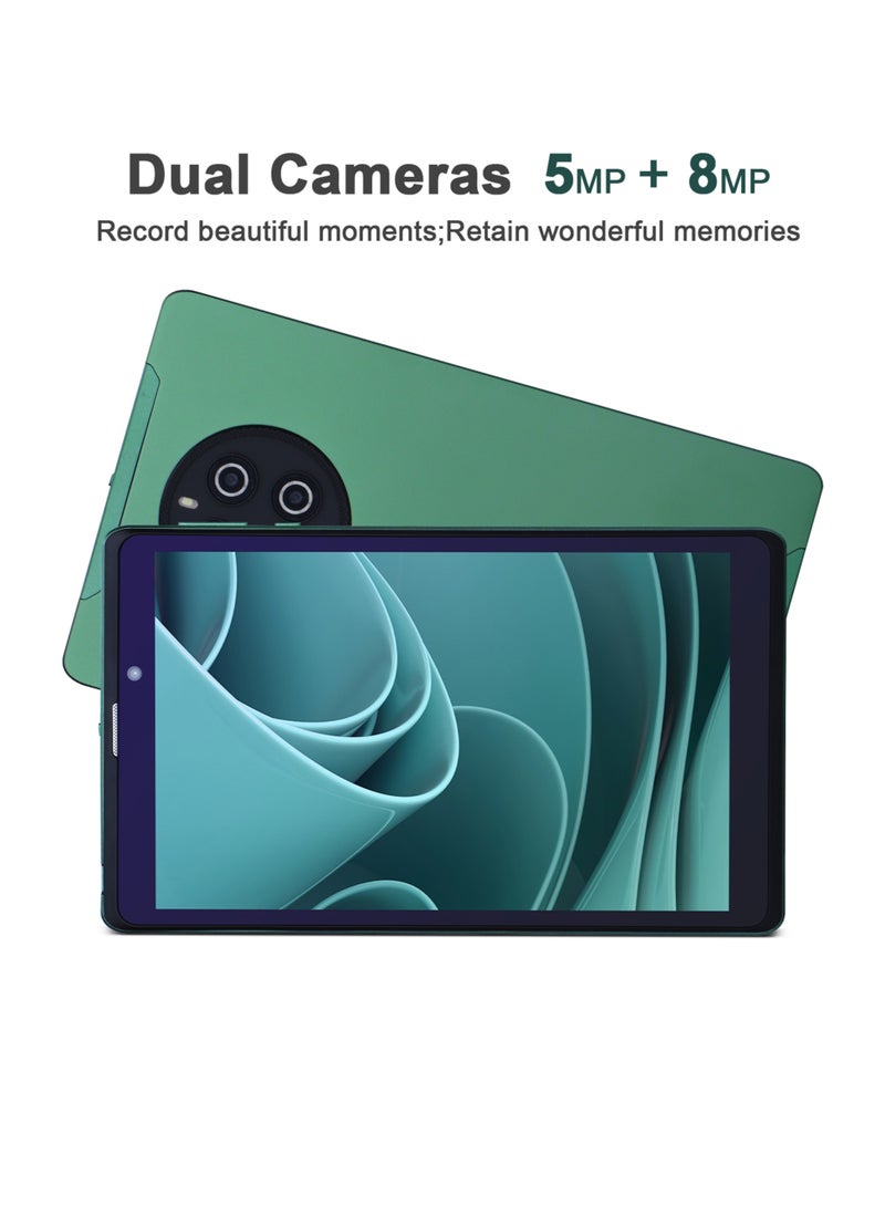 C idea 8 Inch Tablet with SIM Support Android System Dual Camera 512GB Expandable Tablet For Teenagers CM815 Green - Image 3