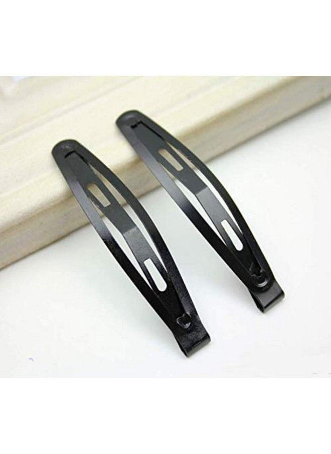Fameza 24 Pcs Large Metal Hair Snap Clips 2.36 Inch Long Noslip Hair Clips Barrettes For Women And Girls (Black)  - Image 5