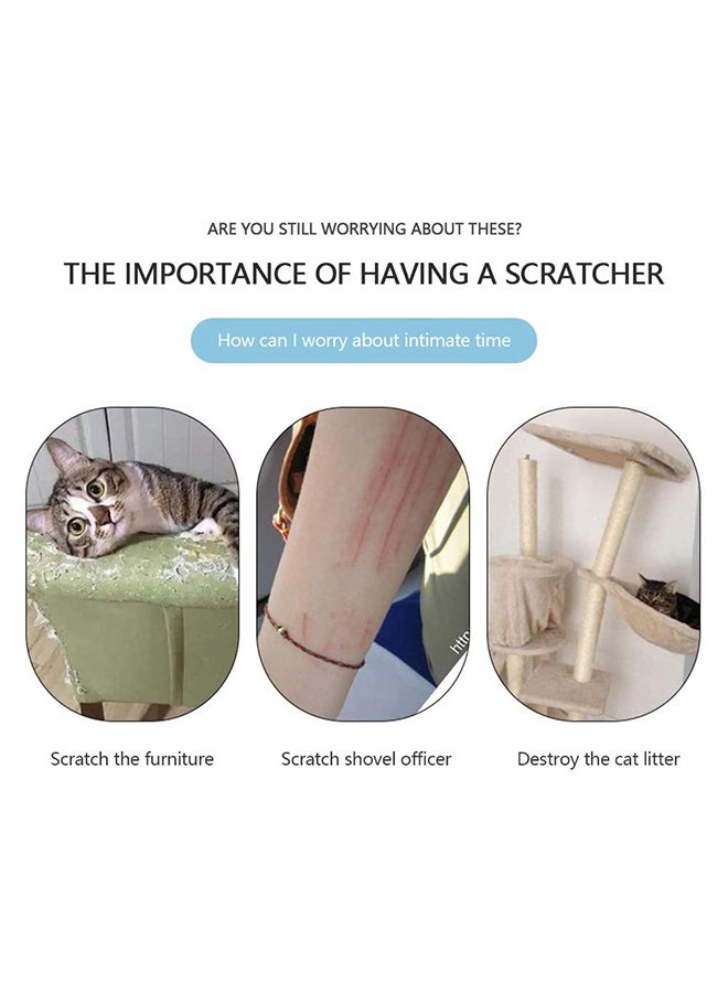 MARGOUN 4 عبوات من لوح خدش للقطط من الكرتون مع تصميم قوام خدش متميز لوح خدش متين للقطط قابل للعكس - Image 3