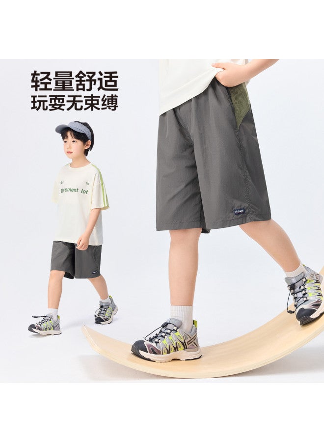 Zuoxi Boys' Summer Shorts Thin Fabric Kids' Outdoor Sports Pants Breathable Big Boys' Clothing Mid-length Shorts - Image 5