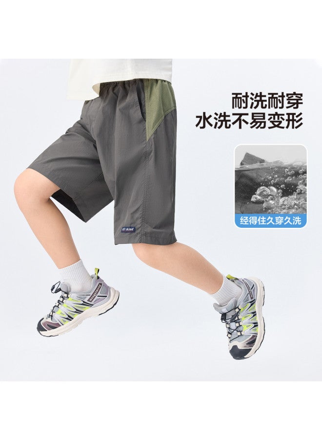 Zuoxi Boys' Summer Shorts Thin Fabric Kids' Outdoor Sports Pants Breathable Big Boys' Clothing Mid-length Shorts - Image 4