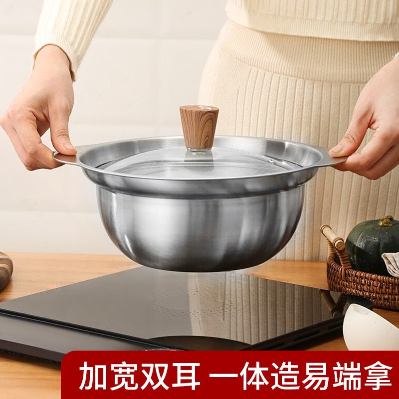 German 304 Stainless Steel Drain Basin Vegetable Washing Basin Household Rice Washing Sieve Vegetable Basin Kitchen Vegetable Basin Filtering Draining Basket Basin - Image 5