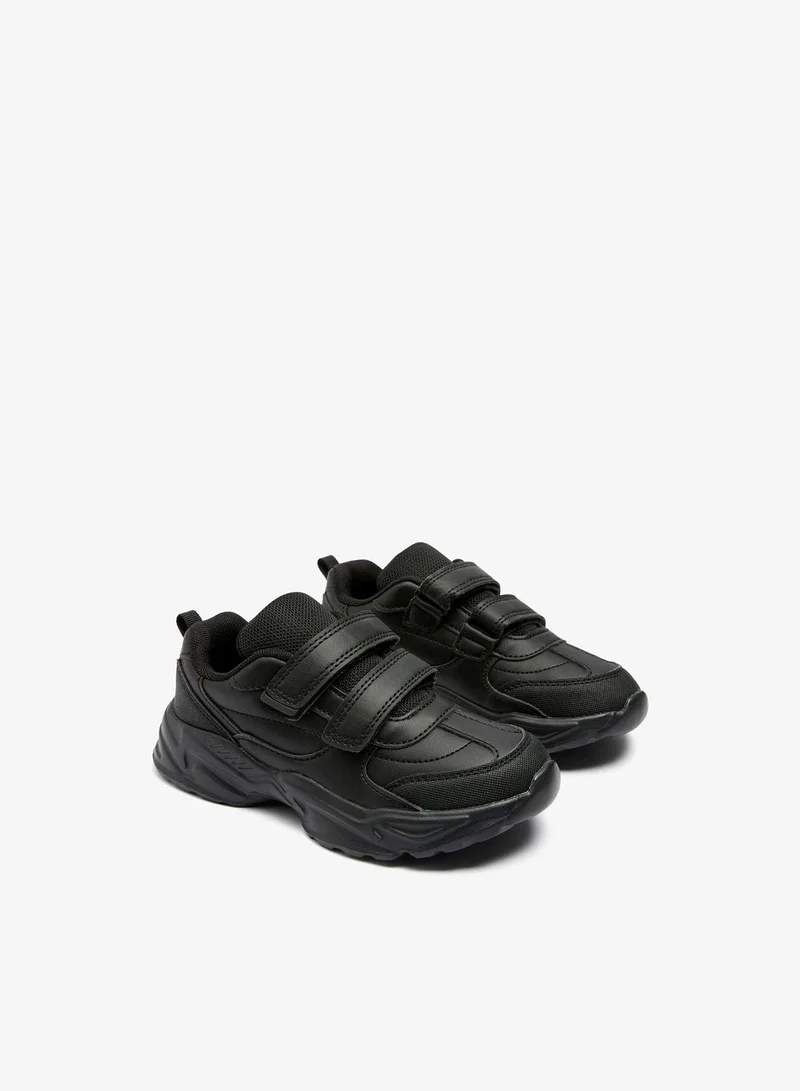 ماتلان Boys Black Scuff Resistant Casual School Trainers