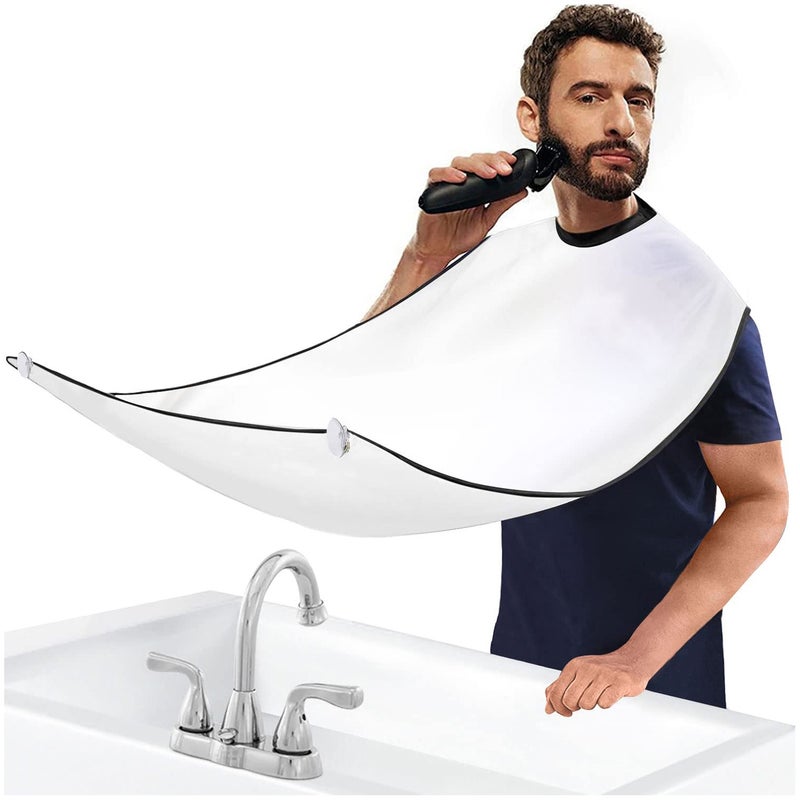 00 Waterproof Suction Cup Barber Apron with Strong Hold - Professional Shaving & Haircut Cape for Salons, Quick-Dry Easy-Clean Protective Cover - Image 1