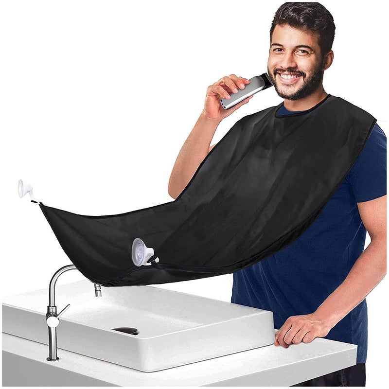 00 Waterproof Suction Cup Barber Apron with Strong Hold - Professional Shaving & Haircut Cape for Salons, Quick-Dry Easy-Clean Protective Cover - Image 5