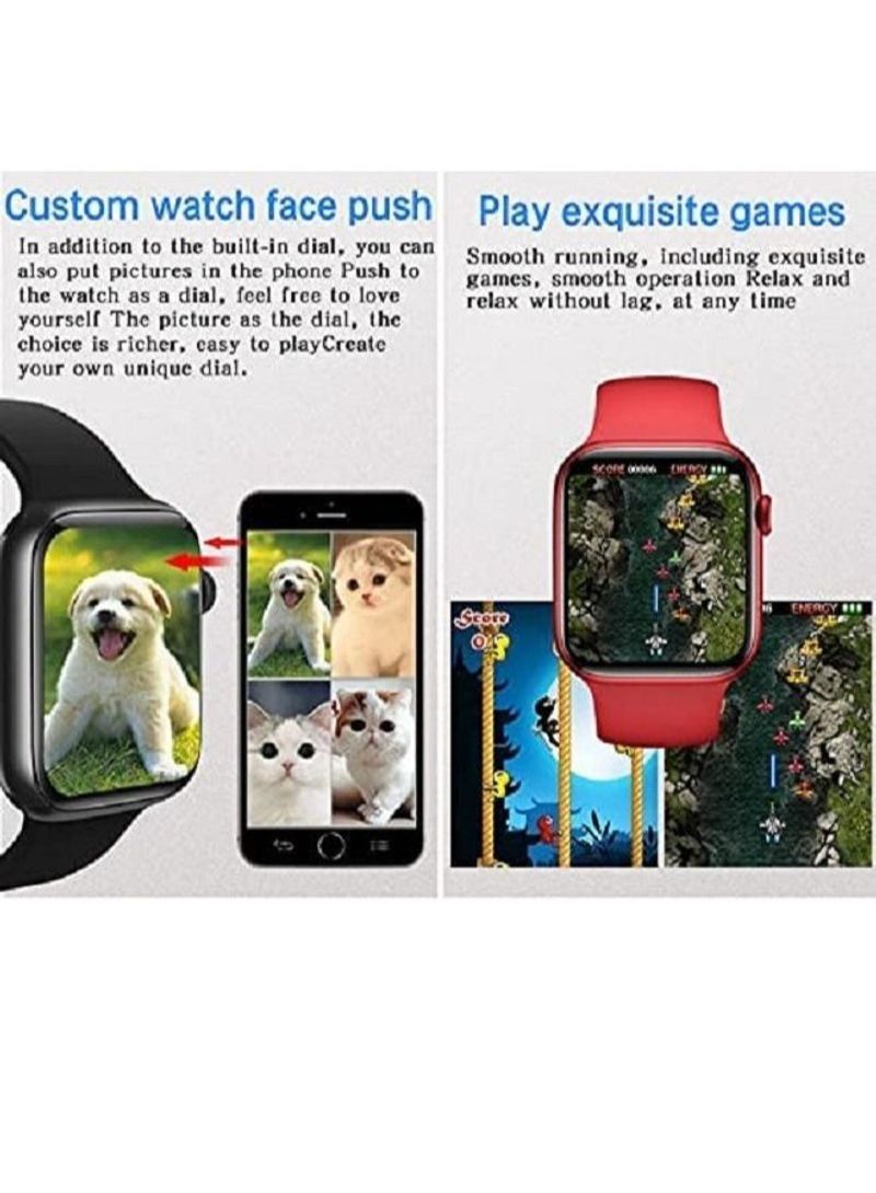 NIBEMINENT HW22 Pro Fitness Smartwatch for IOS Android Red - Image 4