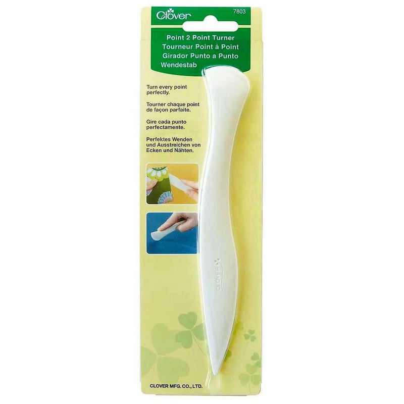 Clover Needlecraft 2 Point Turner, White - Image 1