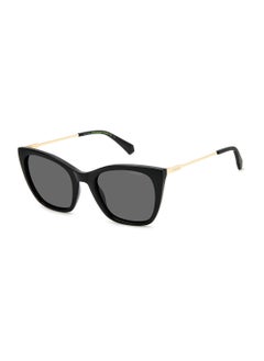 Polaroid Women's UV Protection Cat Eye Sunglasses - Pld 4144/S/X Black 52 - Lens Size: 52 Mm  - Image 1