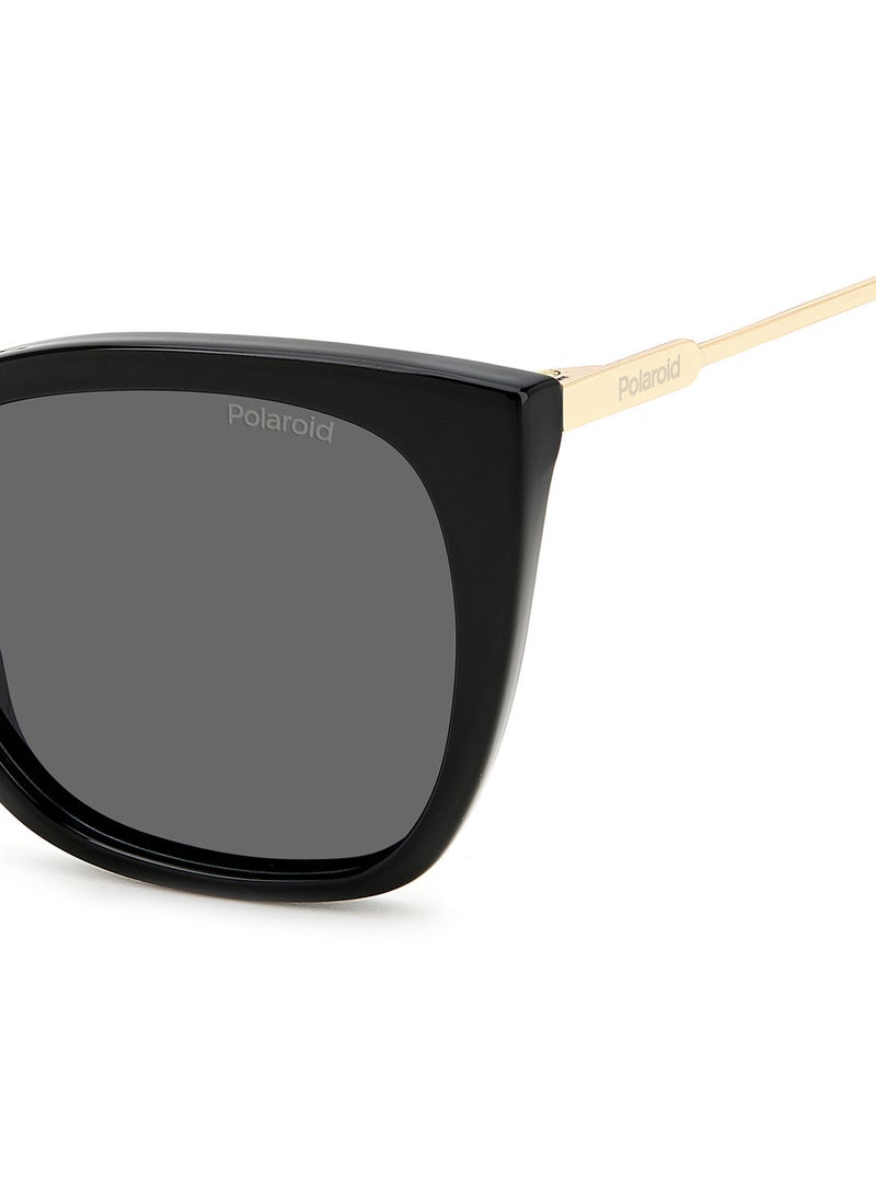 Polaroid Women's UV Protection Cat Eye Sunglasses - Pld 4144/S/X Black 52 - Lens Size: 52 Mm  - Image 5
