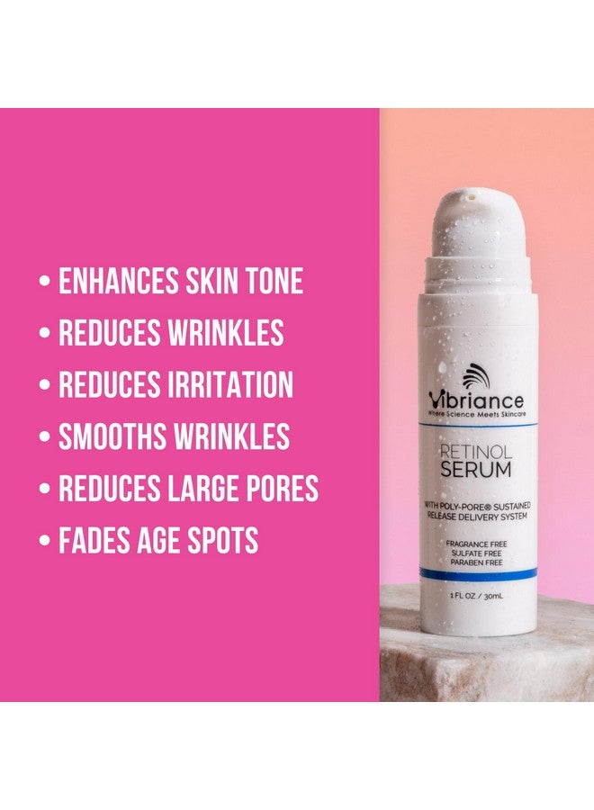 Vibriance Retinol Serum For Mature Skin Reduces Appearance Of Deep Wrinkles And Large Pores Enhances Skin Tone Improves Complexion 1 Fl Oz (30 Ml) - Image 4