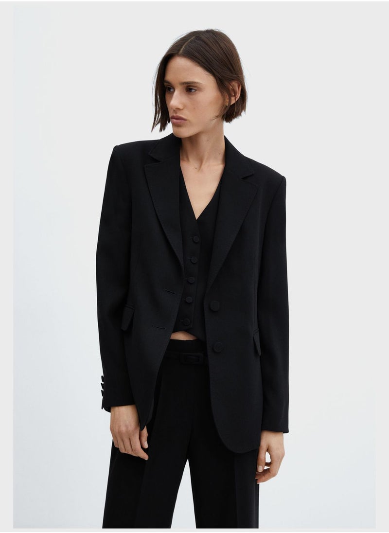 MANGO - Pocket Detail Tailored Blazer - Image 1