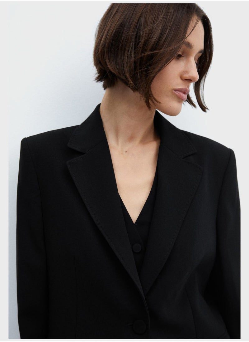 MANGO - Pocket Detail Tailored Blazer - Image 1