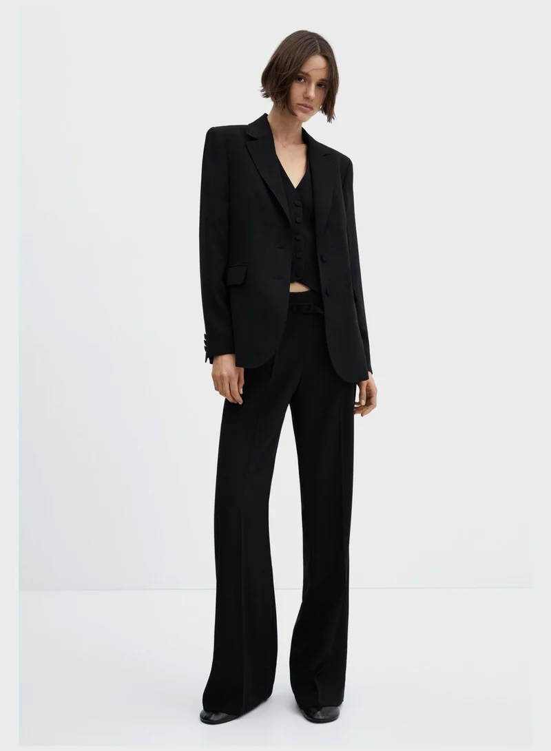 MANGO Pocket Detail Tailored Blazer