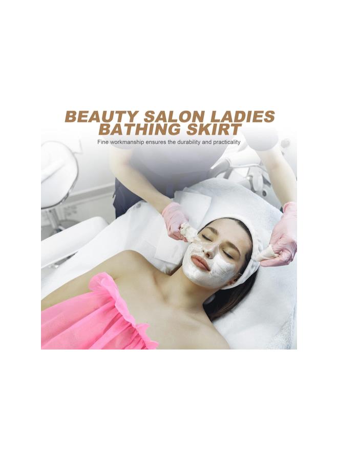 silvercnc 10Pcs Disposable Robes for Spa Disposable Spa Wrap Non- Woven Bath Wrap Adjustable for Women Salon Spa Beauty Sweat Steaming (23. 58X10. 61X28. 30inch) - Image 2