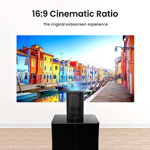 Portronics Beem 410 Smart Led Projector with Android 9.0,3600 Lumens (250 Ansi),1080P Hd Resolution,Up to 200 Inches Screen,WiFi,Screen Mirroring,6W Speaker with Netflix,Hotstar,Prime & More,Black - Image 3