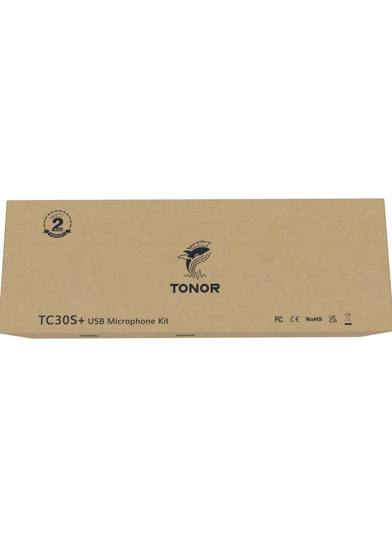تونور - "ميكروفون ألعاب USB تونور TC30S+ مع إضاءة RGB - ميكروفون بث احترافي للبودكاست، تويتش، وديسكورد" - Image 1