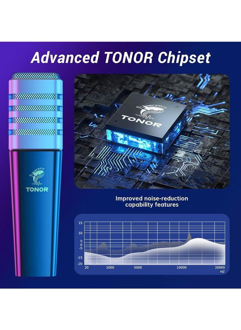 تونور - "ميكروفون ألعاب USB تونور TC30S+ مع إضاءة RGB - ميكروفون بث احترافي للبودكاست، تويتش، وديسكورد" - Image 1