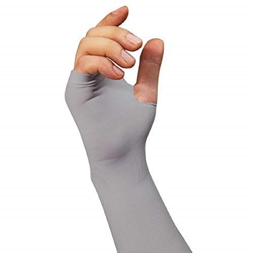 Dressify®High Performance Fingure Arm Sleeves for Athletic Fingure Cut Arm Sleeves Perfect for Cricket, Bike Riding,Cycling, Basketball, Baseball, Running & Outdoor Activities (2 Pair) (Grey) - Image 2