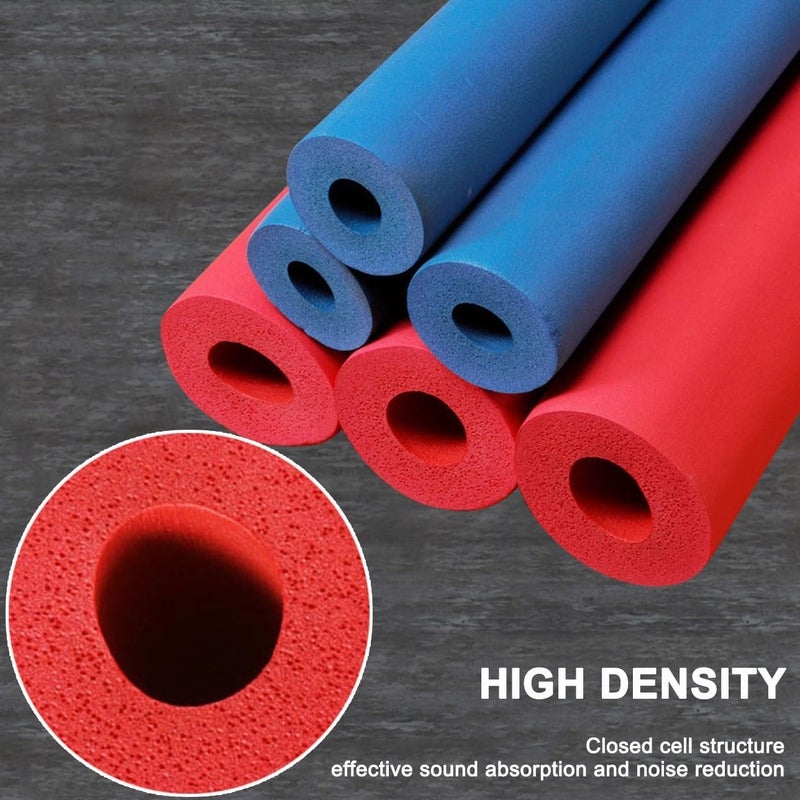 Pipe Insulation Foam Tube,Outdoor Pipe Insulation,1.8m/2m Pipe Insulation Tube Winter Freeze Protection Heat Preservation Foam Tubing(Red,10mmx15mmx2m) - Image 5