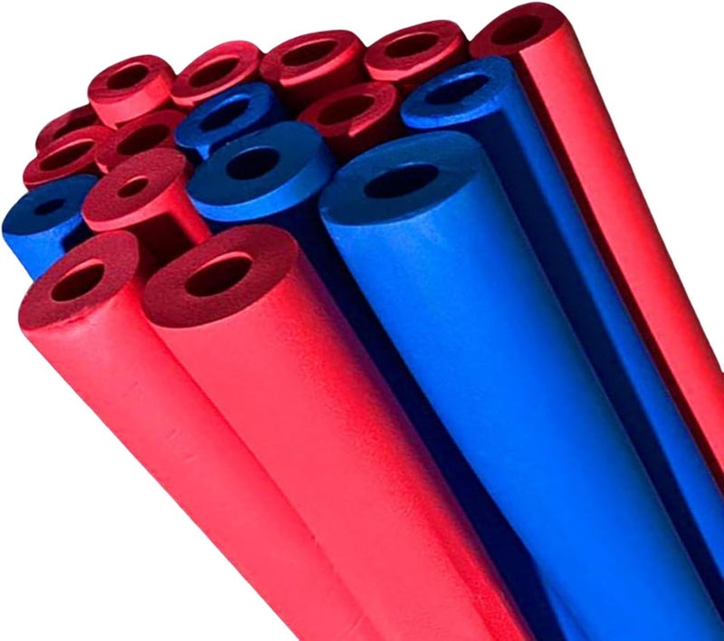 Pipe Insulation Foam Tube,Outdoor Pipe Insulation,1.8m/2m Pipe Insulation Tube Winter Freeze Protection Heat Preservation Foam Tubing(Red,10mmx15mmx2m) - Image 1