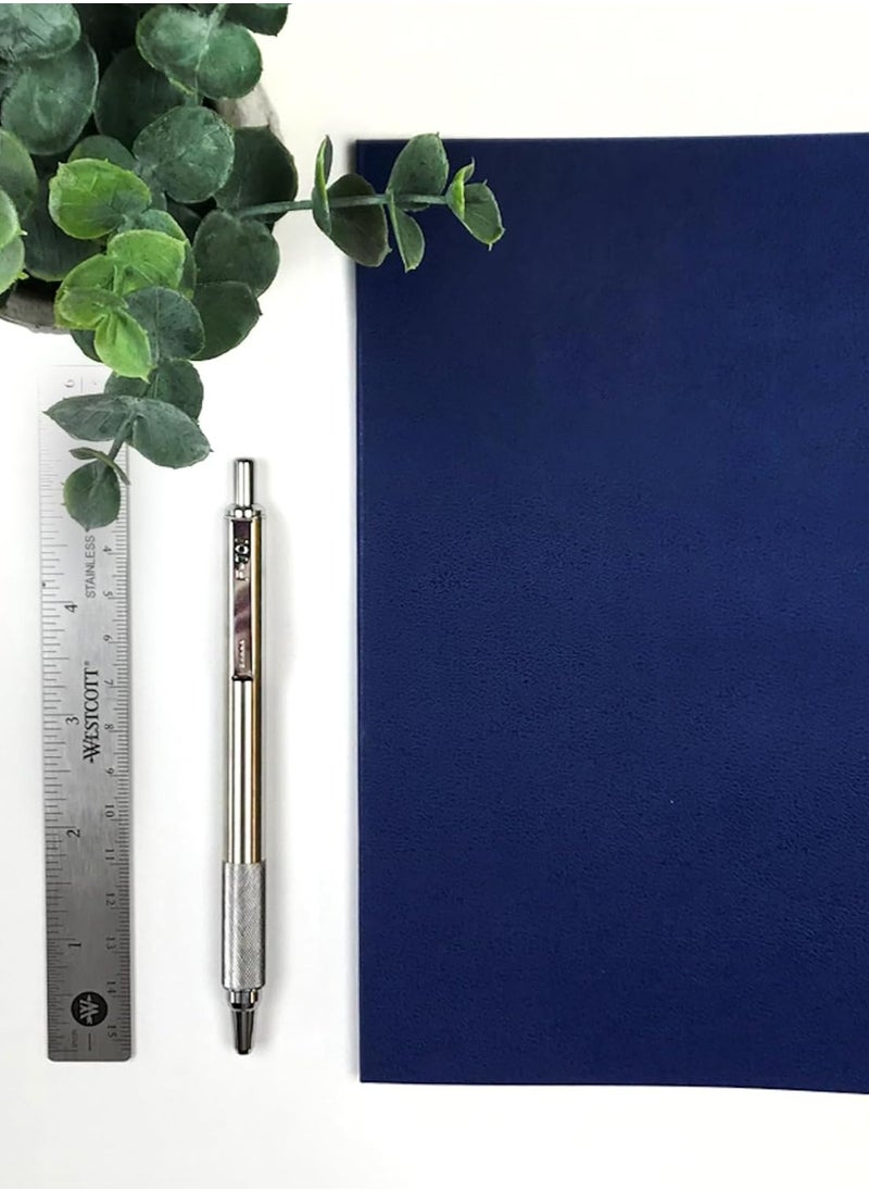 ZEBRA - 1 Piece F-701 Stainless Steel Barrel Pen Retractable Ballpoint Pen 0.7mm Blue Ink - Image 1
