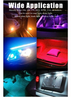 SYOSI 194 LED Bulbs 6000K White, 6000K 68 2825 W5W T10 Wedge COB LED Replacement Bulbs, Super Brightness, for License Plate Lights  - Image 2