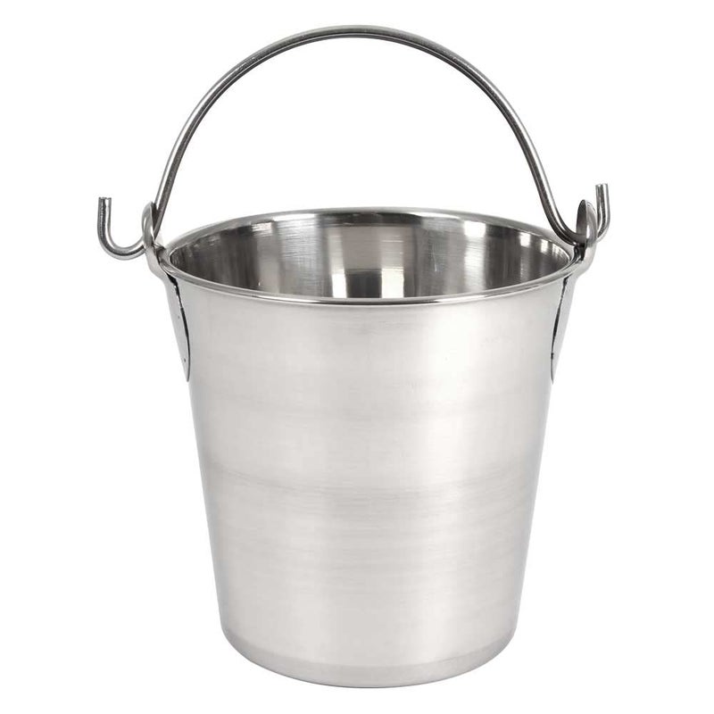 Lindy's 2-Quart Stainless Steel Bucket, Durable Seamless Bucket for Many Home Tasks, Carry Water or Milk, Fill with Food, Use as a Flower Pot, Cleaning Bucket, Table Centerpiece and Much More - Image 1