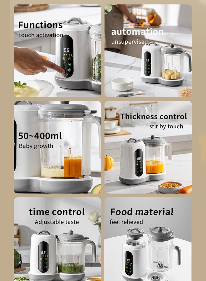 Arabest Baby Food Maker 5 in 1 Baby Food Processor Smart Control Multifunctional Steamer Grinder with Steam Pot Auto Cooking Grinding Baby Food Warmer Mills Machine - Image 3