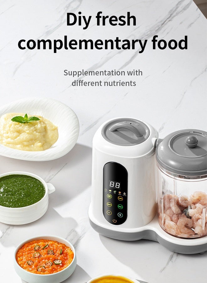 Arabest Baby Food Maker 5 in 1 Baby Food Processor Smart Control Multifunctional Steamer Grinder with Steam Pot Auto Cooking Grinding Baby Food Warmer Mills Machine - Image 4