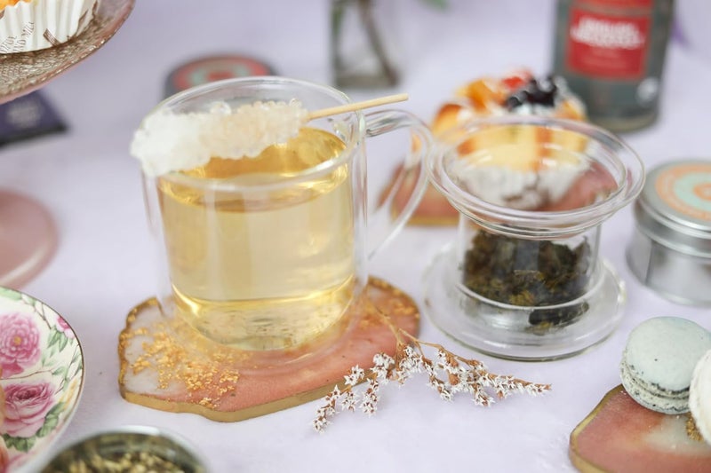 Teabloom Heatproof and Insulated Borosilicate Glass Tea Cup with Infuser for Whole-Leaf Loose Tea – Tea Purist's Choice – Wellbeing Double-Walled Infusion Mug with Lid (8 oz) - Image 3