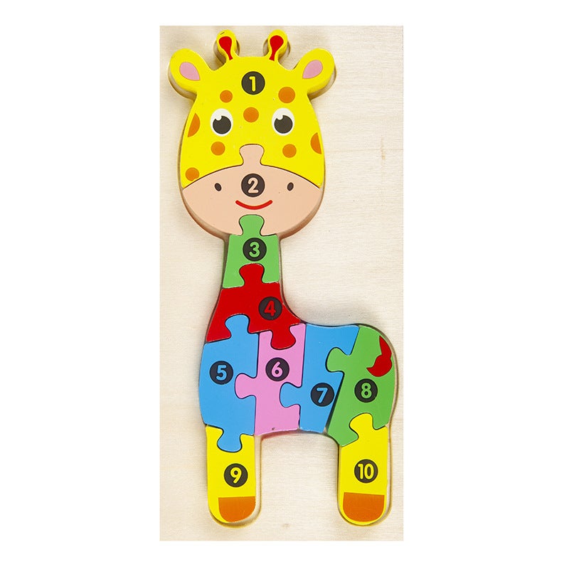 There Are Cpc Wooden Kindergarten Children'S 3D Three-Dimensional Puzzle Educational Toys Early Childhood Education Wooden Puzzle - Image 1