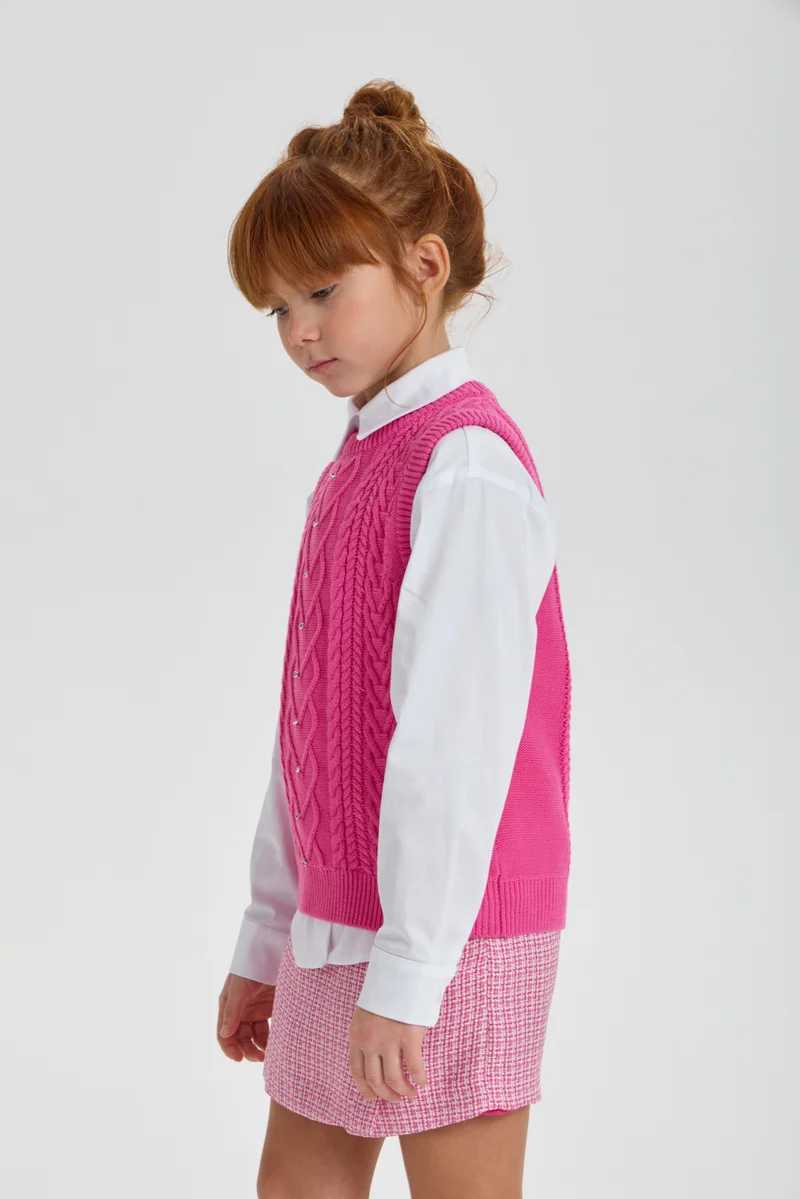 شوبيت Pink Vest Knitted - Choupette