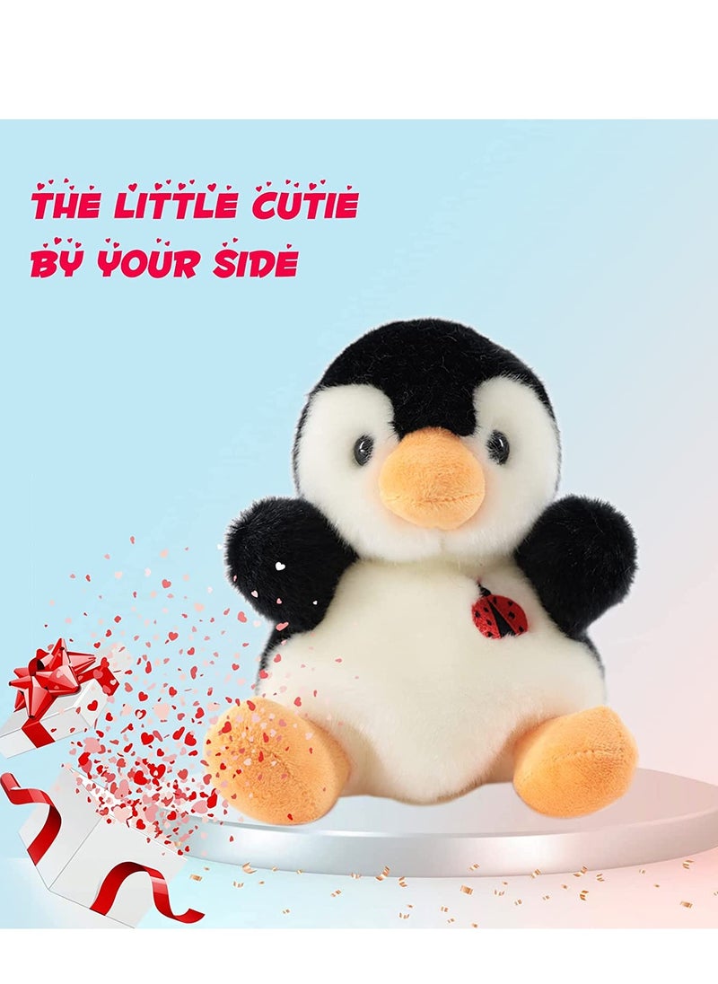 SYOSI - Cartoon Plush Toys Penguin 8"" Stuffed Animal Plushie Doll Soft Bedtime Throw Pillow for Children Animal Toys for Animal Themed Parties Teacher Student Award Baby Boys Girls Nursery Room Bed Decor - Image 1