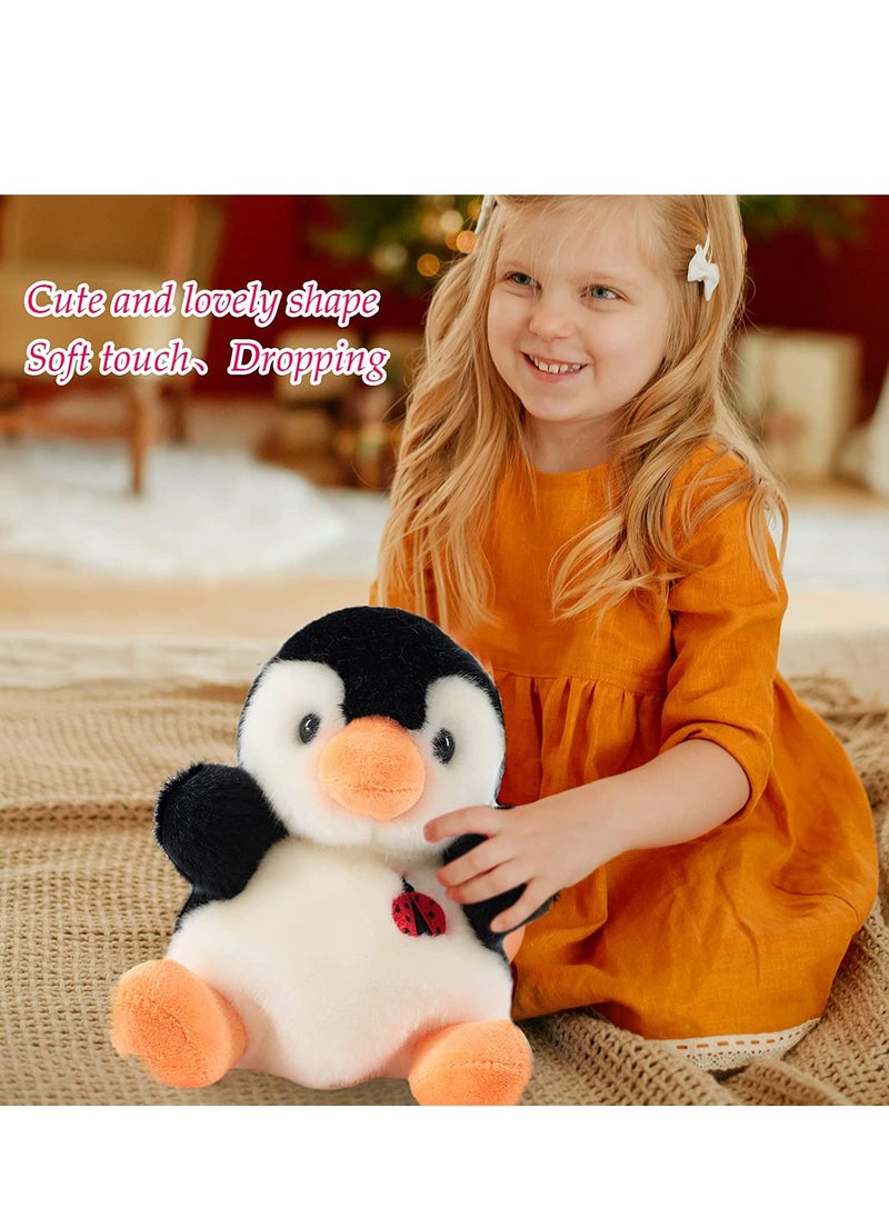 SYOSI - Cartoon Plush Toys Penguin 8"" Stuffed Animal Plushie Doll Soft Bedtime Throw Pillow for Children Animal Toys for Animal Themed Parties Teacher Student Award Baby Boys Girls Nursery Room Bed Decor - Image 1
