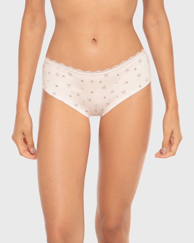 Isla & Evie Isla & Evie Printed Cotton Hipster Panty