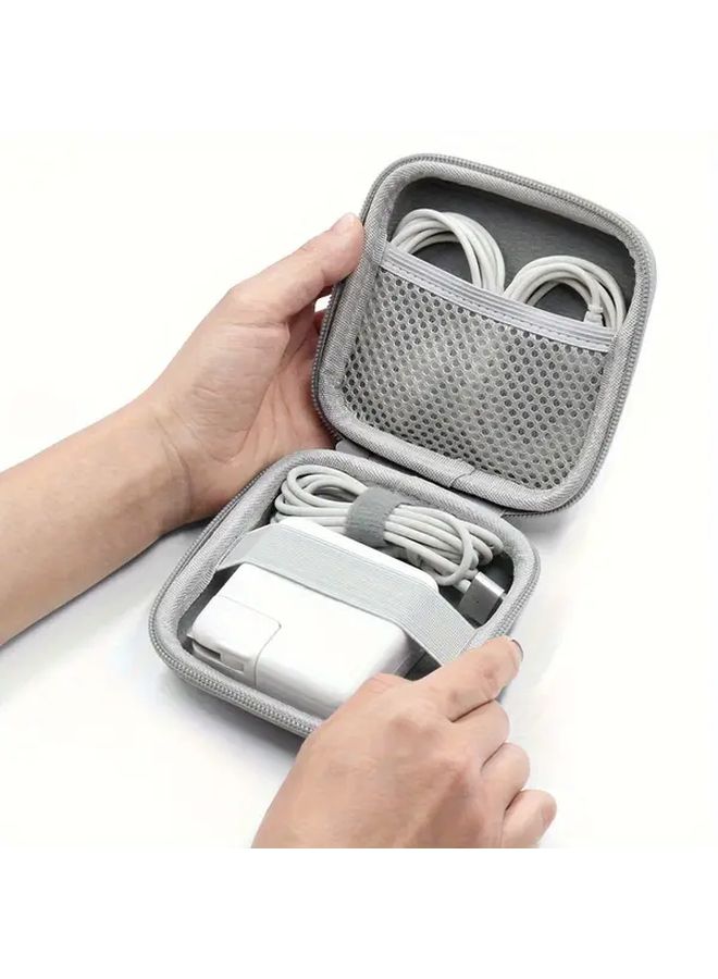 Gray Protective Cover Case For MacBook Air Pro Charger Accessories Storage - Image 3