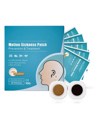 Motion Sickness Patch Sea Sickness Patches for Cruise Anti Nausea Patch to Relief Nausea and Vertigo in Adults and Kids, 20 Count - pzsku/ZF2756C2BE196F766B5E9Z/45/_/1695804125/011a1d1c-4724-4e2e-8aaa-ad97cbf34e17