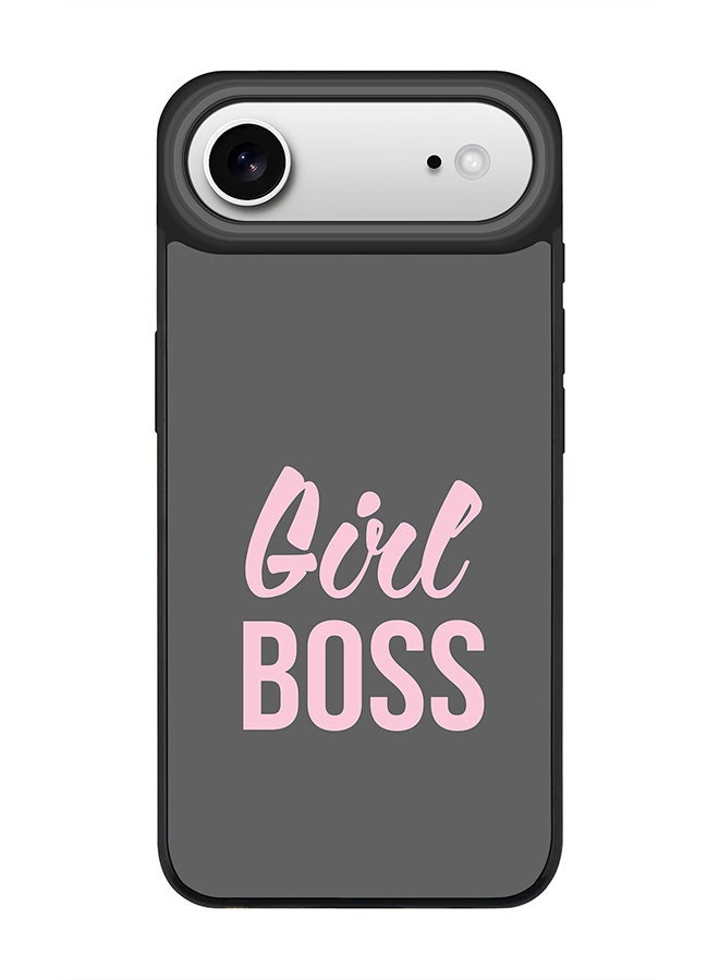 Stylizedd iPhone Air Case, [Compatible with MagSafe] Slim Magnetic cover Phone Case iPhone Air -Girl Boss (Grey) - Image 1