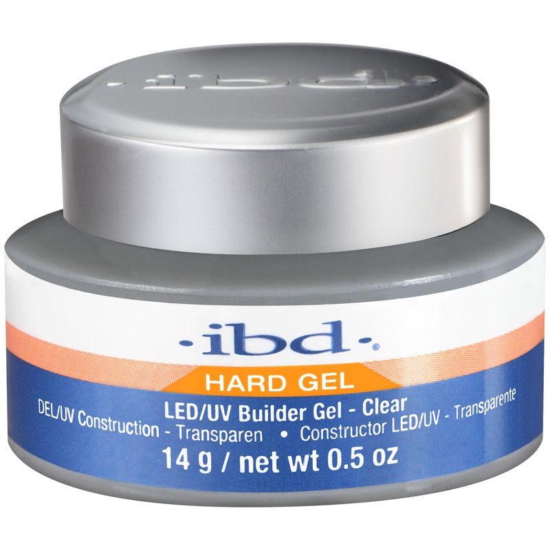 IBD Hard Gel LED/UV Gels, Builder Gel Clear, 0.5 oz - Image 1
