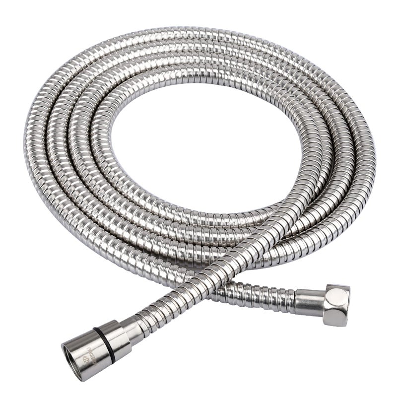 HOMEIDEAS 100 inches Shower Hose, 8.3 feet Long 304 Stainless Steel Handheld Shower Head Hose Replacement, Flexible Hose Extension - Image 1