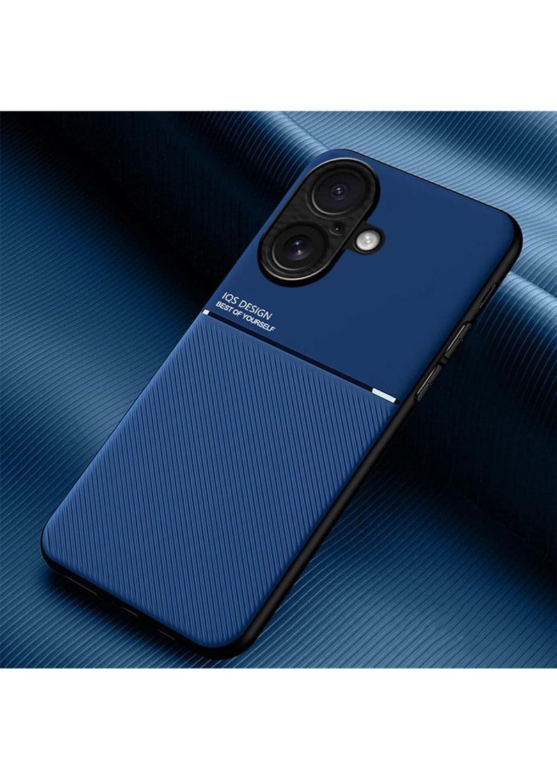 WRISTWISE Case Cover for iPhone 17, Skin Texture is Non-Slip and Shockproof Phone Case, [Skin-Friendly PU Leather] [Ultra-Thin TPU] Cover for iPhone 17 Blue - Image 1