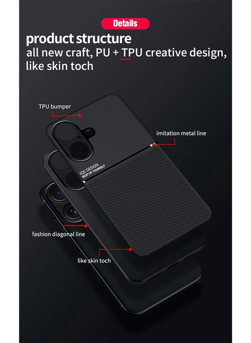 WRISTWISE Case Cover for iPhone 17, Skin Texture is Non-Slip and Shockproof Phone Case, [Skin-Friendly PU Leather] [Ultra-Thin TPU] Cover for iPhone 17 Blue - Image 2