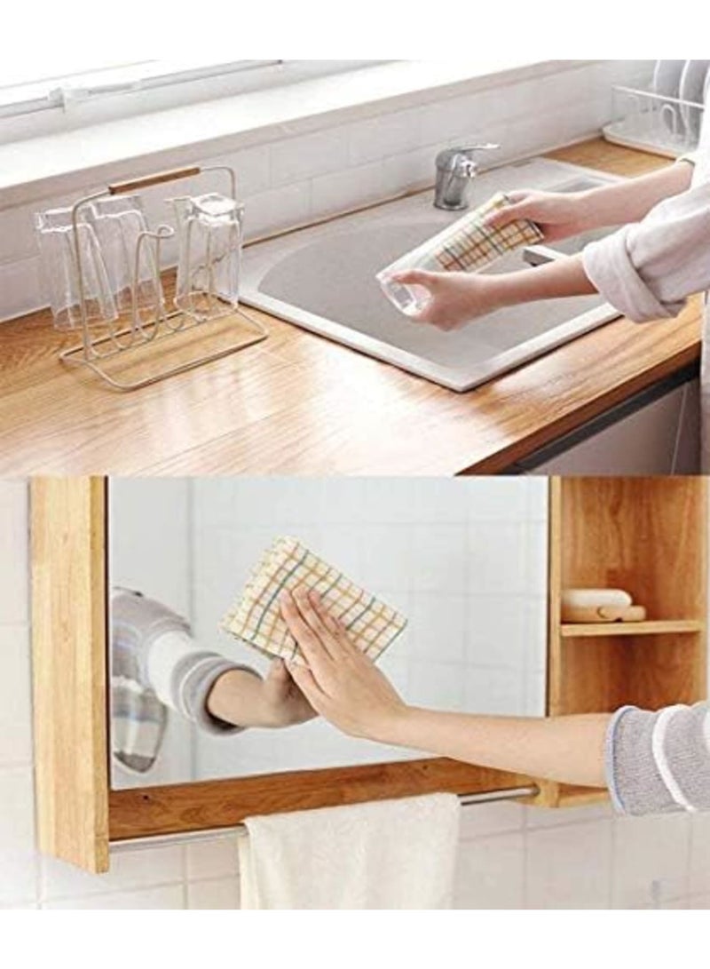Cleaning Towels Disposable, Dish Cloths Nonstick Fiber Reusable Handy Cleaning Wipes House Kitchen Cleaning Cloth Wiping Rags Placemats Absorbent Dry Quickly, A Box of 30 Pcs - Image 5