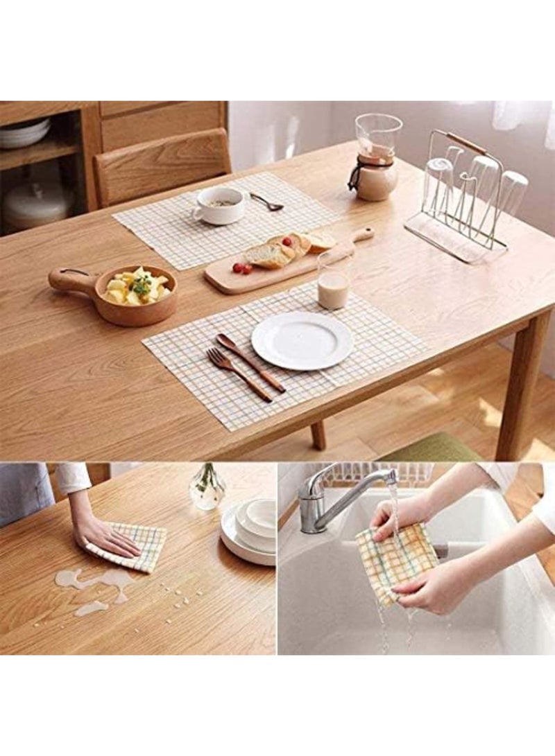 Cleaning Towels Disposable, Dish Cloths Nonstick Fiber Reusable Handy Cleaning Wipes House Kitchen Cleaning Cloth Wiping Rags Placemats Absorbent Dry Quickly, A Box of 30 Pcs - Image 4
