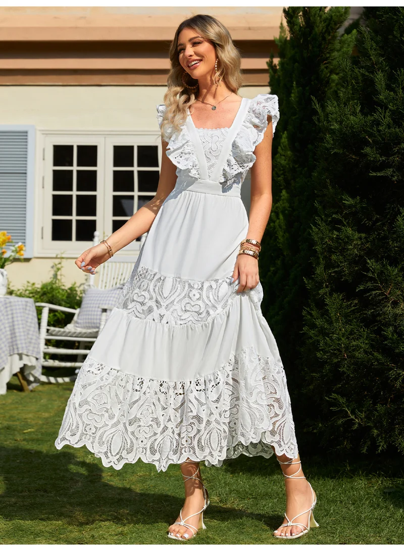 SIMPLEE Women's Summer Elegant DressLight & Comfortable Lightweight Cotton Blend Perfect for Outings