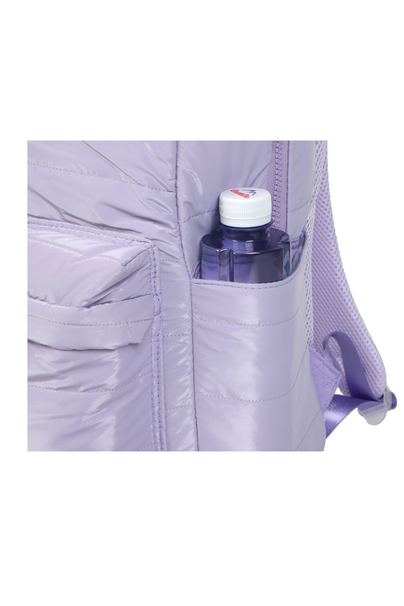 Girls 3-Piece School Backpack Set – Stylish Lavender Quilted Backpack with Fluffy Keychain, Matching Lunch Bag & Pencil Case – Lightweight & Durable Kids Bookbag for Primary SchoolComplete 3-Piece Set – Includes a spacious quilted backpack, insulated lunch bag, and matching pencil case for all school essentials. - Image 5