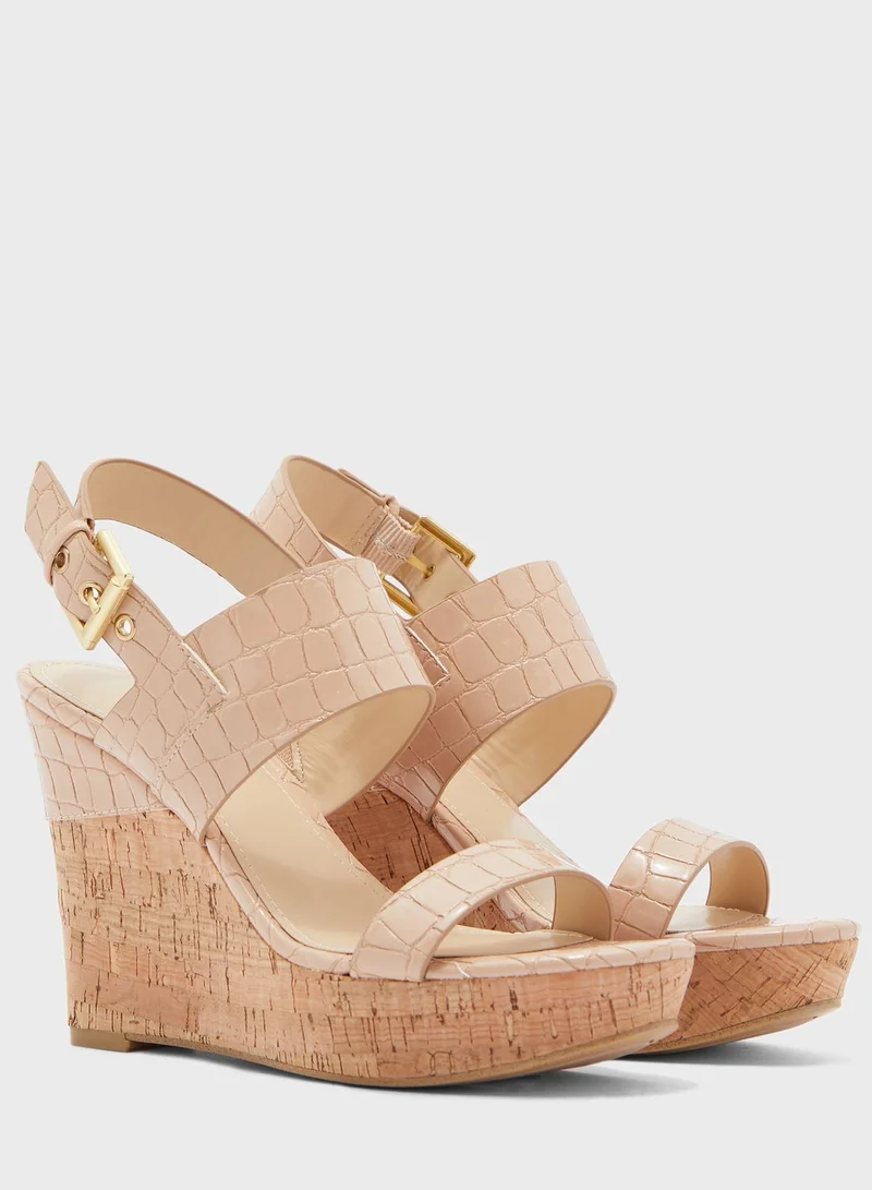 GUESS Higali Ankle Strap Wedge Sandals