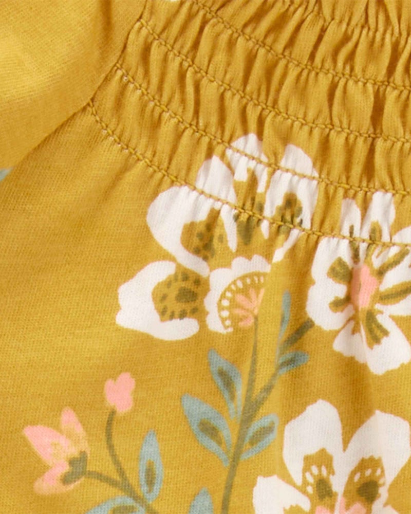 carter's 2-Piece Floral Printed Bodysuit and Pant Set - Image 3